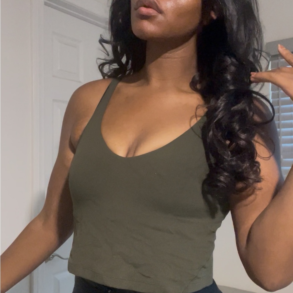 Lululemon Align Tank Olive Green Women's Tank Top